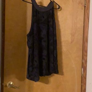 Black velvet tank